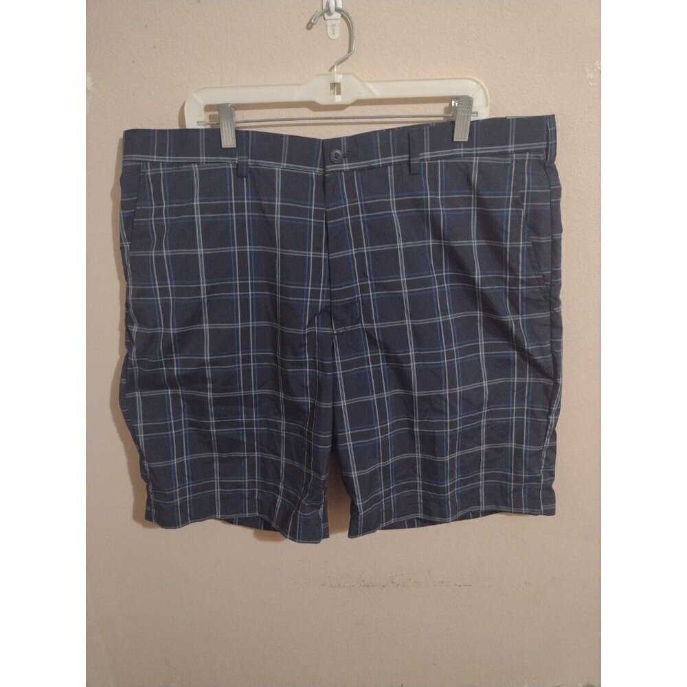 NWT Ben Hogan Men’s Performance Stretch Golf Navy Blue Plaid Shorts SZ 40 New